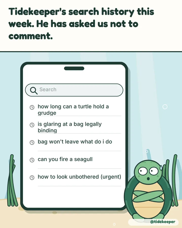 His search history this week.
