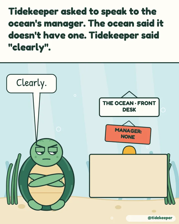 He asked to speak to the ocean's manager.